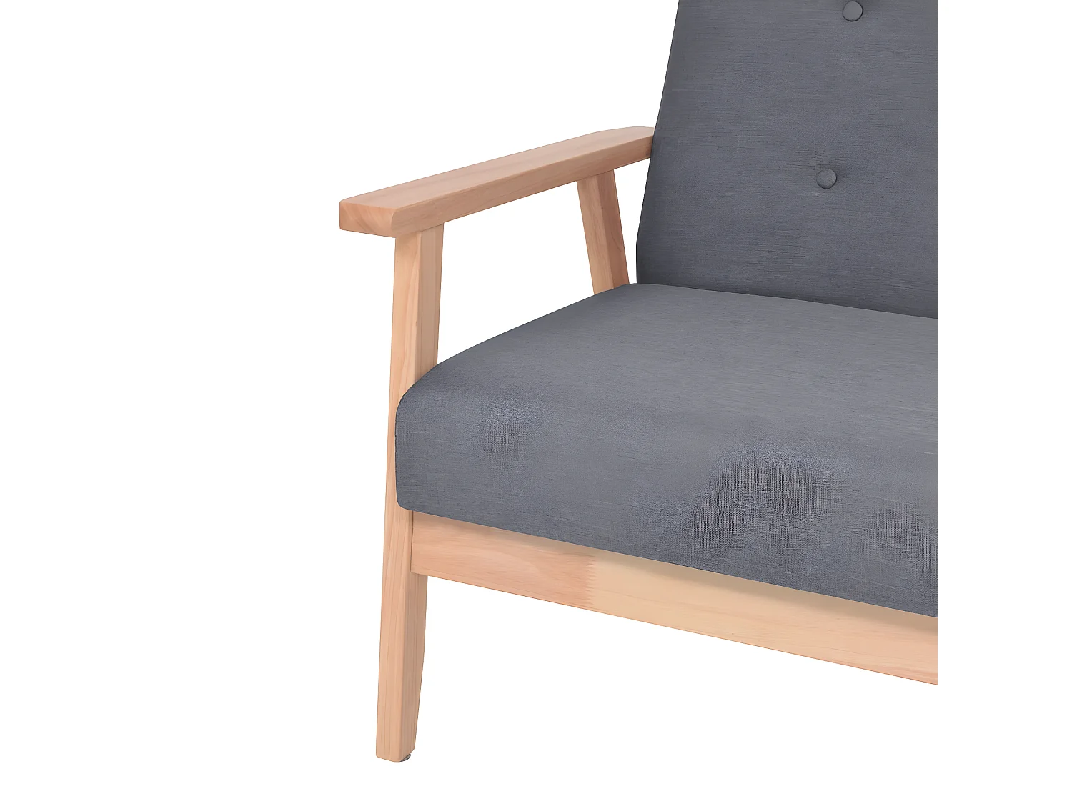 Fauteuil Gris foncé Tissu