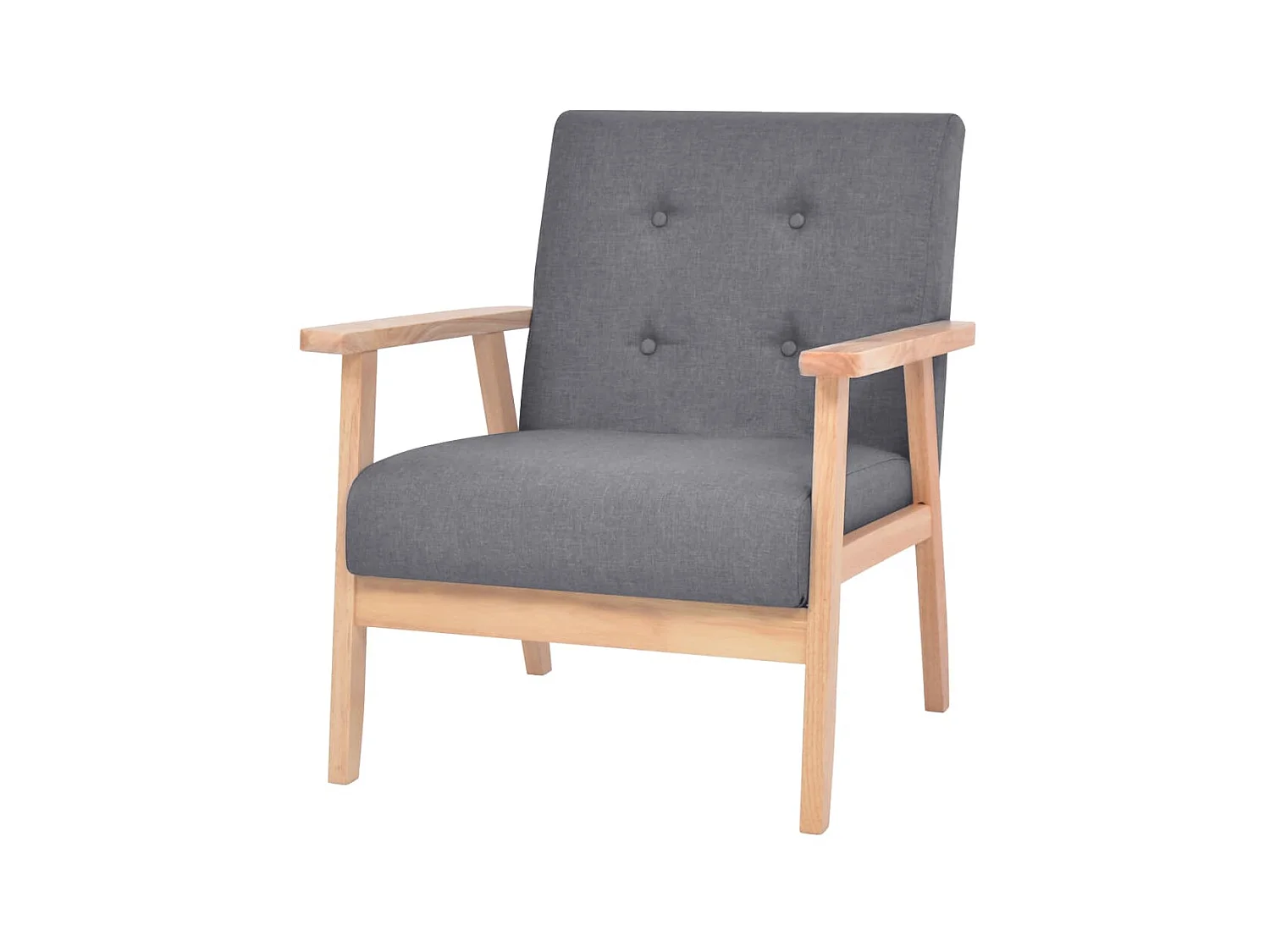 Fauteuil Gris foncé Tissu