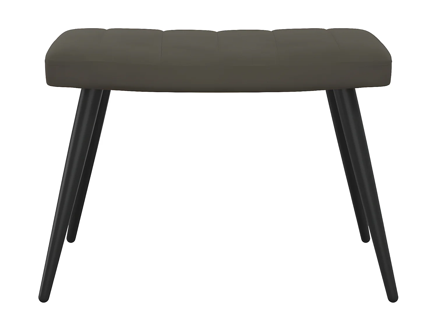 Chaise de relaxation avec repose-pied Gris foncé Velours