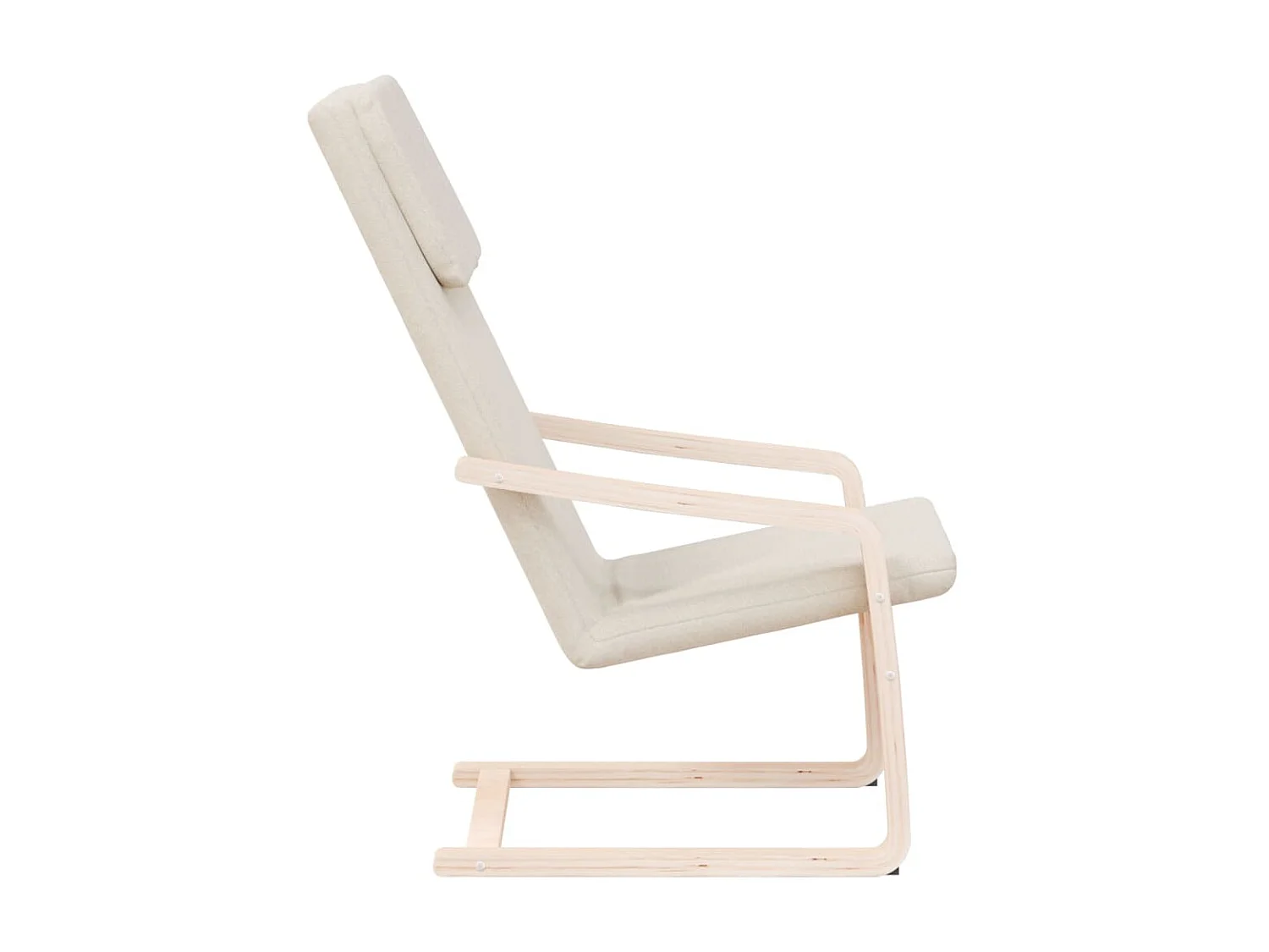 Cadeira de relaxamento Tecido Creme