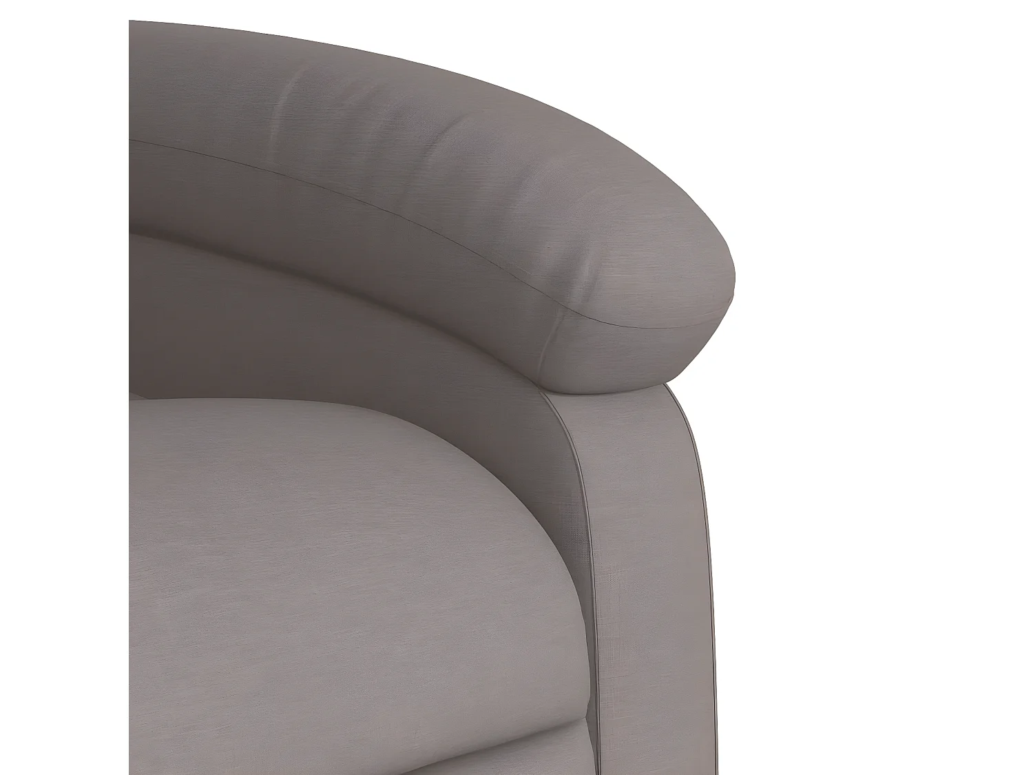 Sillón de masaje reclinable Tela topo