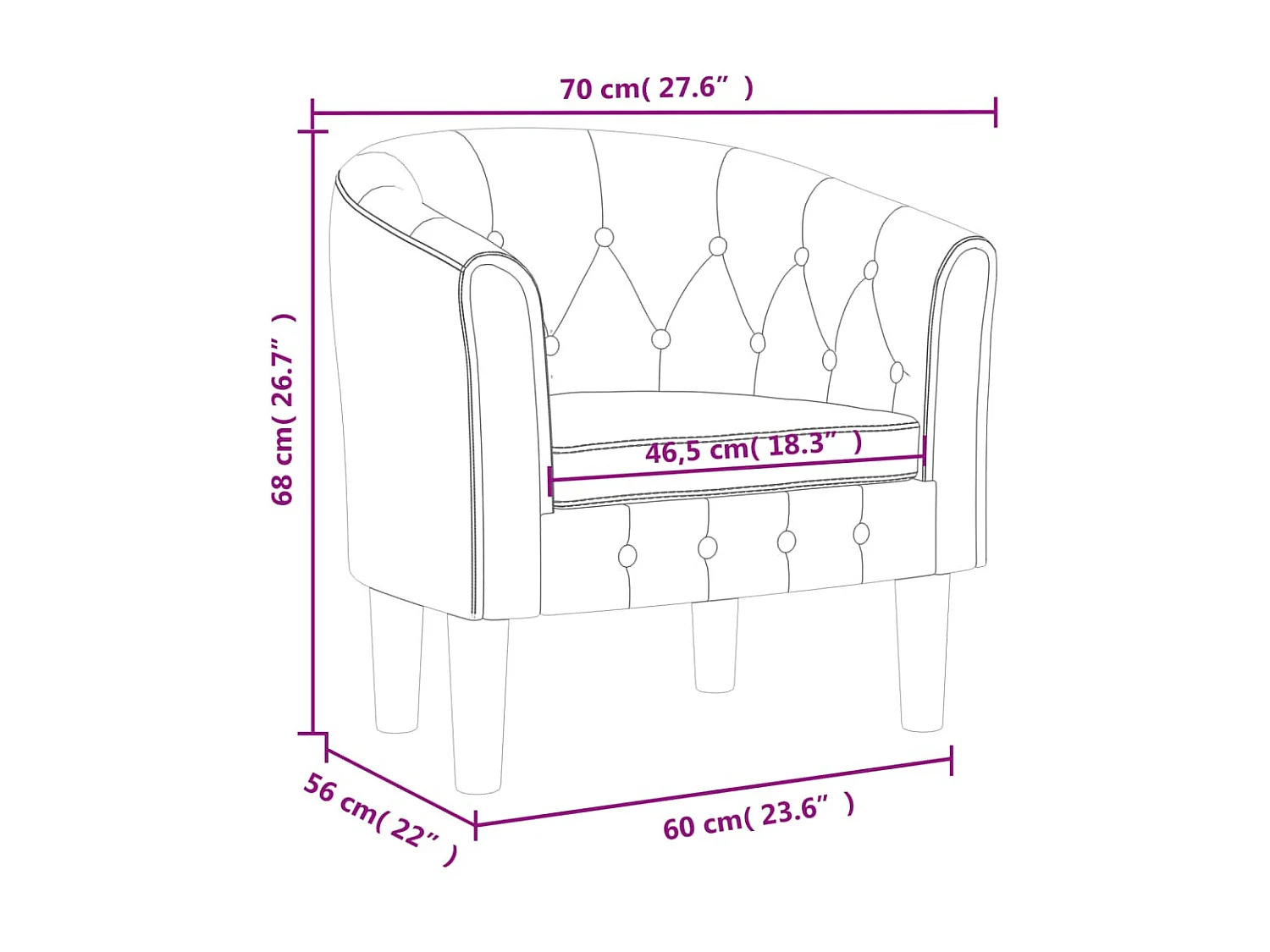 Sillón convertible en piel sintética blanca