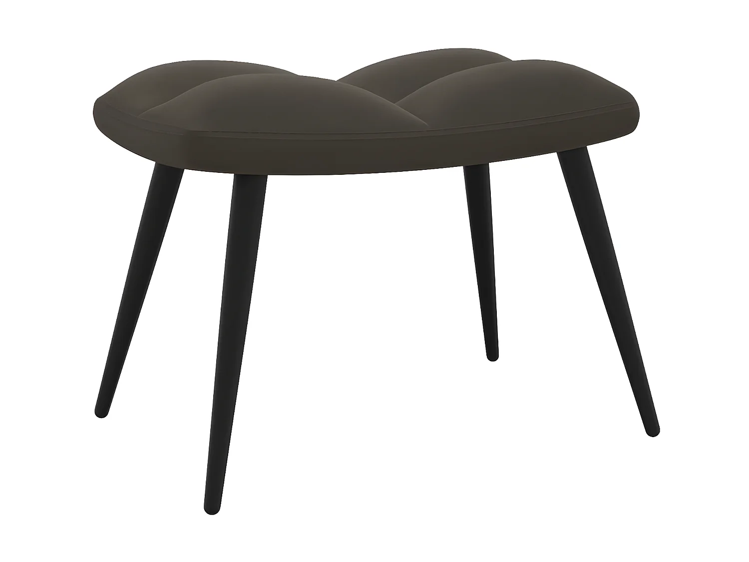 Poltrona relax con poggiapiedi Velluto grigio scuro