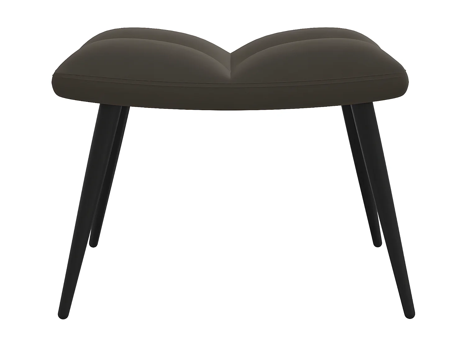 Poltrona relax con poggiapiedi Velluto grigio scuro