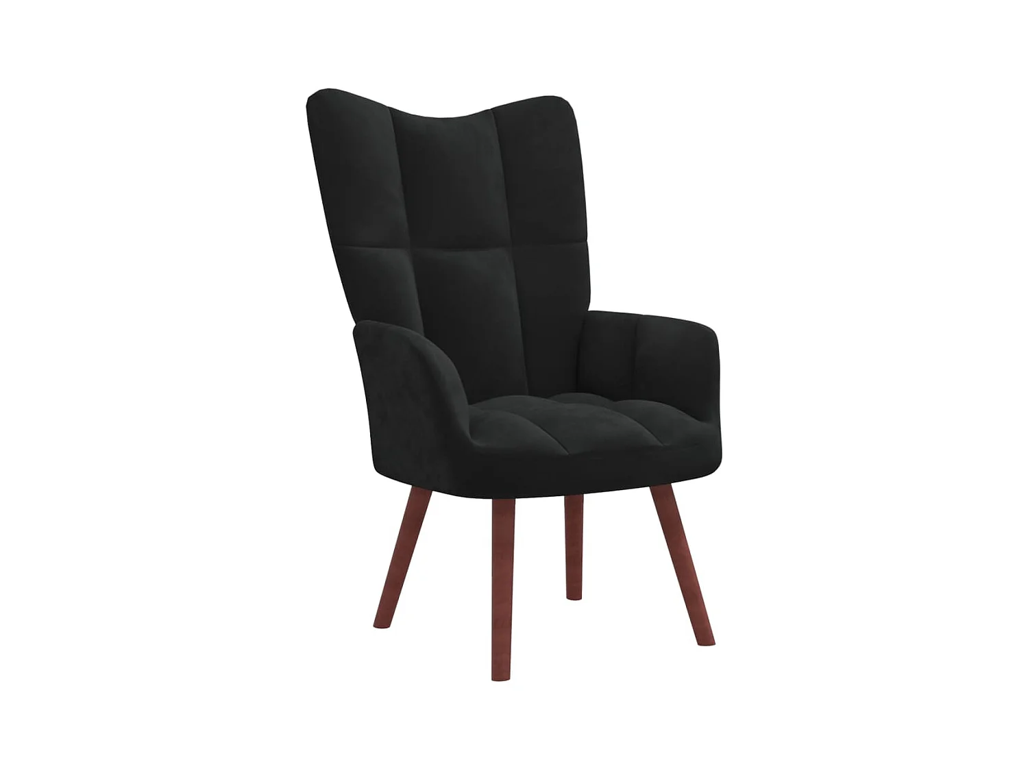 Chaise de relaxation Noir Velours