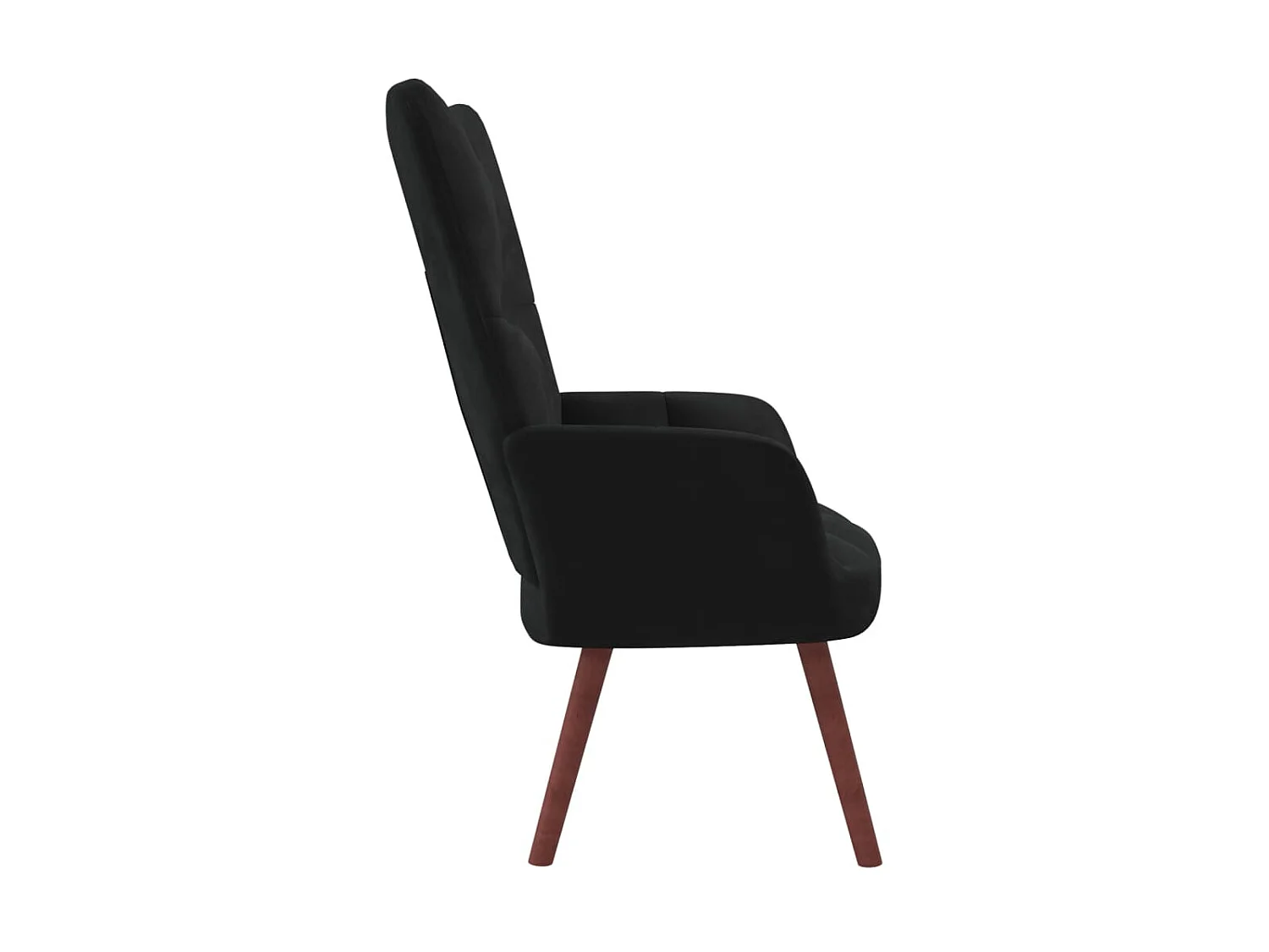 Chaise de relaxation Noir Velours