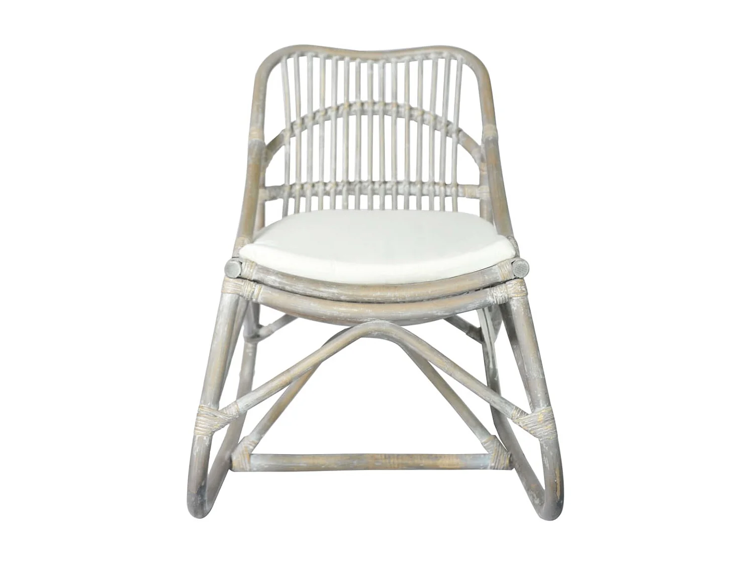 Chaise en rotin Gris Lin