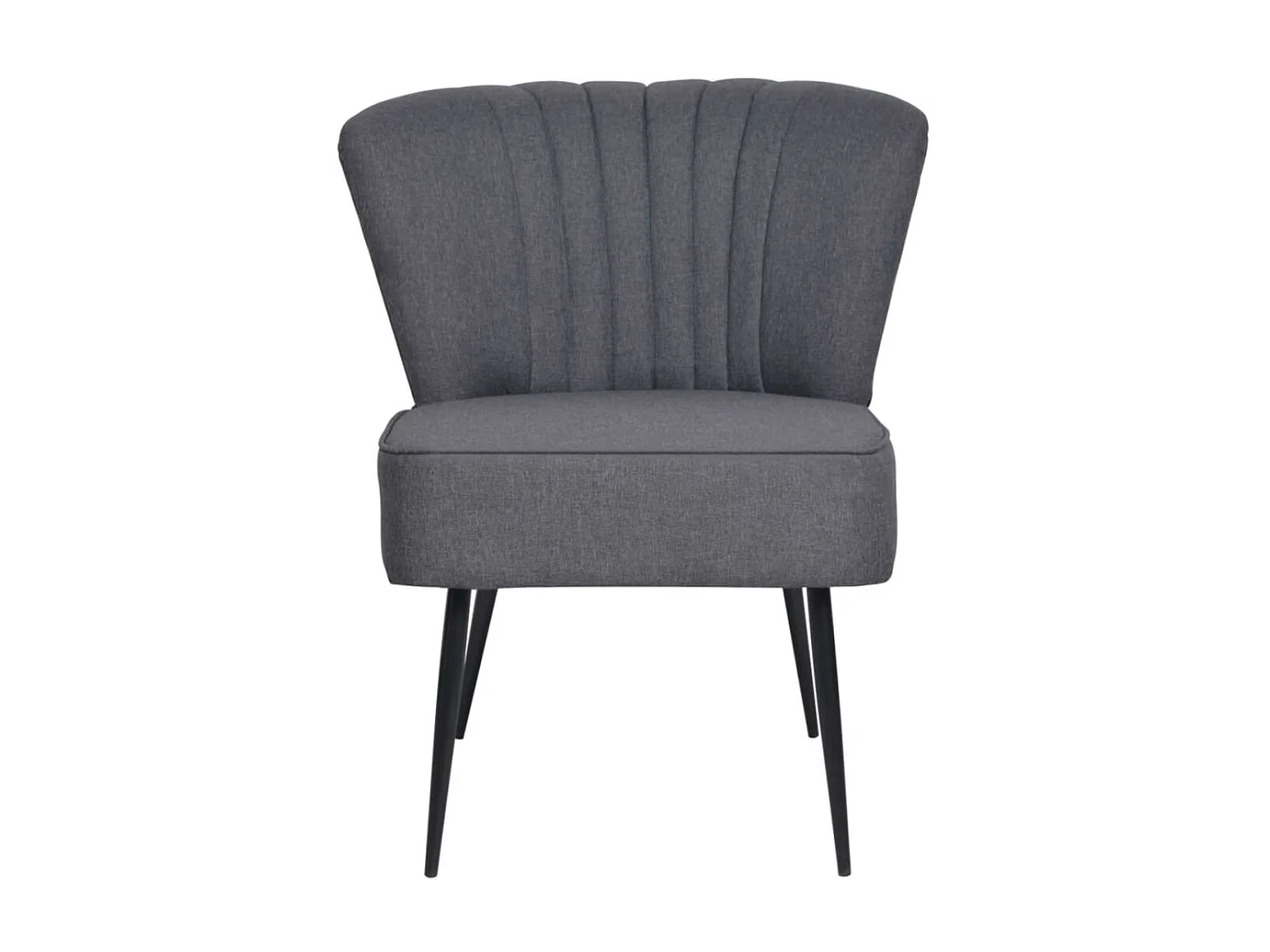 Silla de cóctel Tela gris oscuro