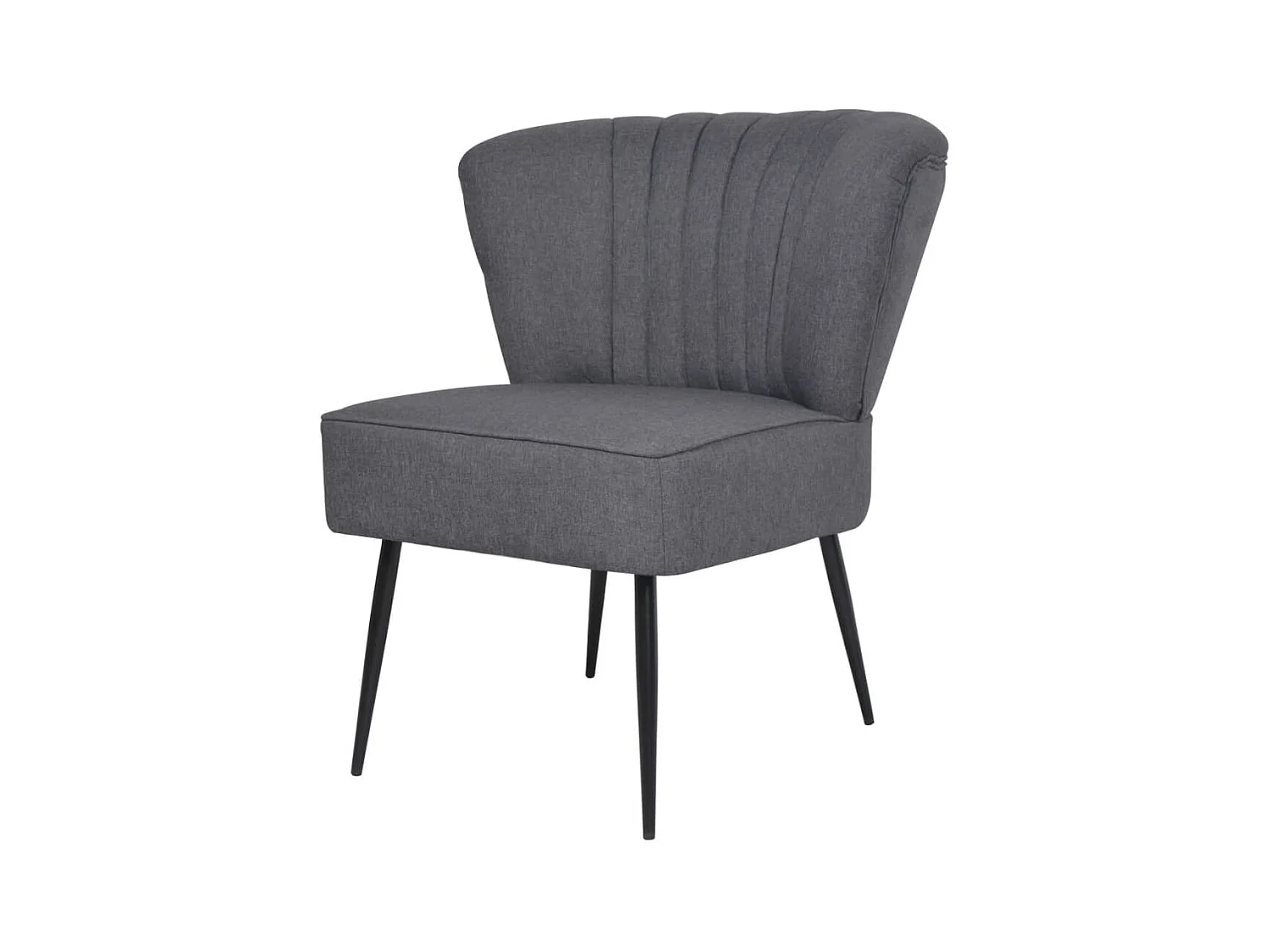 Chaise de cocktail Gris foncé Tissu