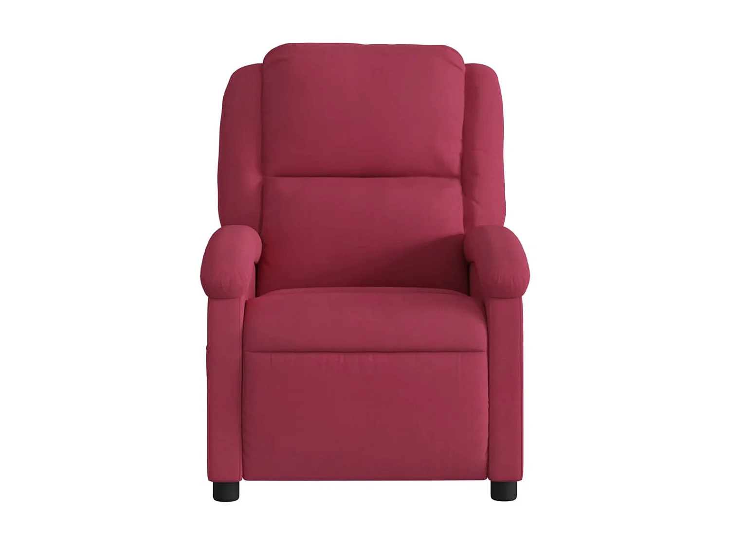 Fauteuil inclinable rouge bordeaux velours