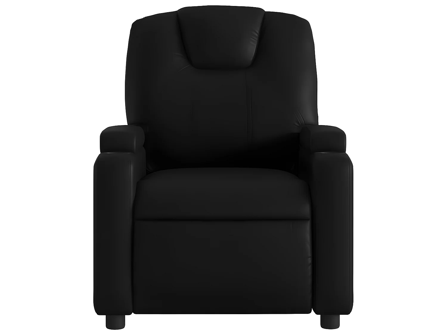 Fauteuil de massage inclinable Noir Similicuir