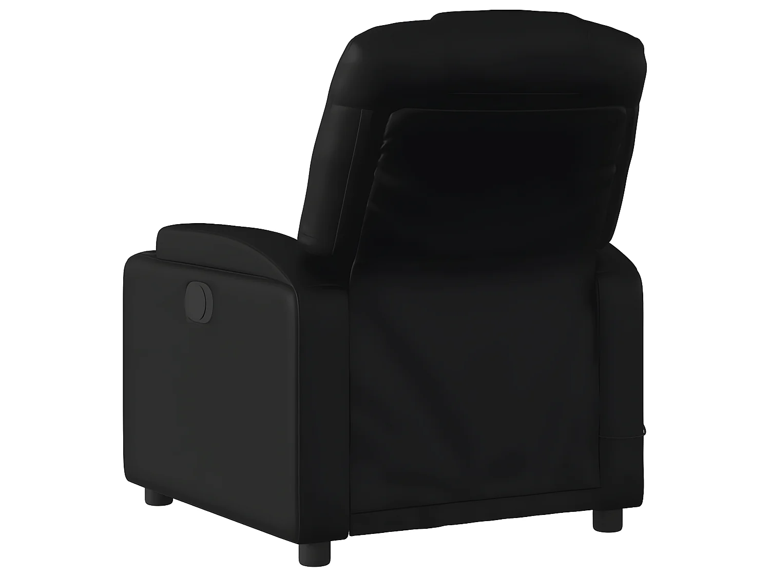 Fauteuil de massage inclinable Noir Similicuir