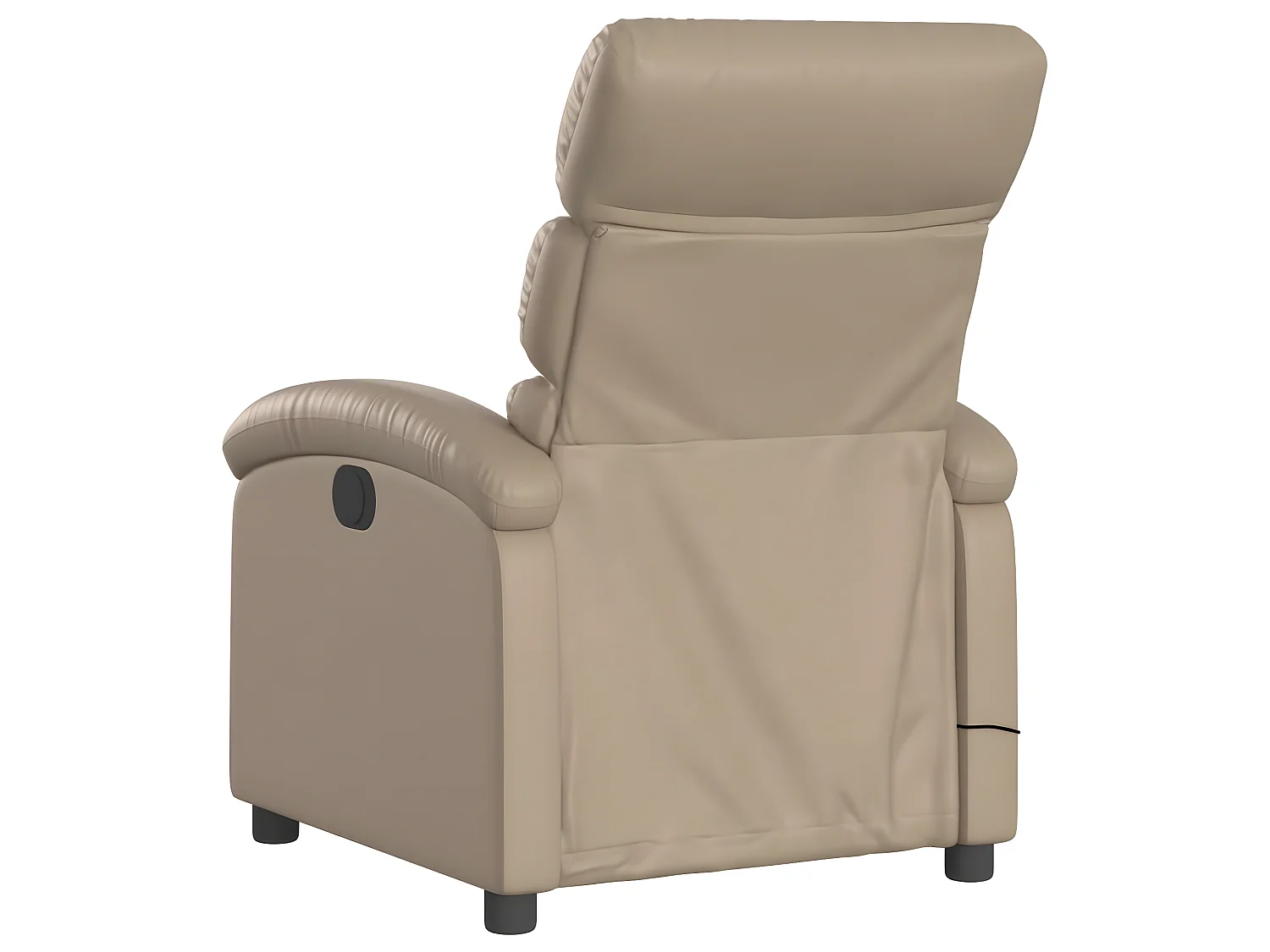 Sillón de masaje reclinable Cappuccino Polipiel