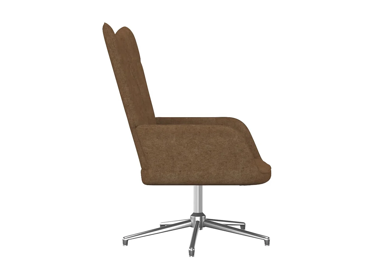 Chaise de relaxation avec tabouret Taupe Tissu