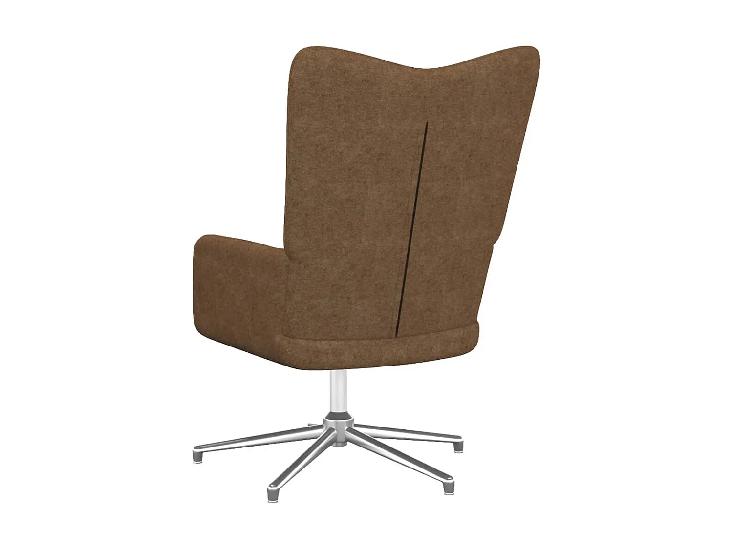 Chaise de relaxation avec tabouret Taupe Tissu