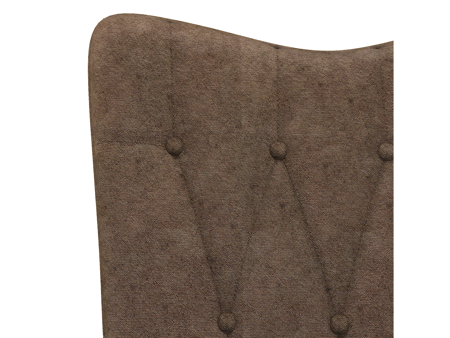 Chaise de relaxation avec tabouret Taupe Tissu