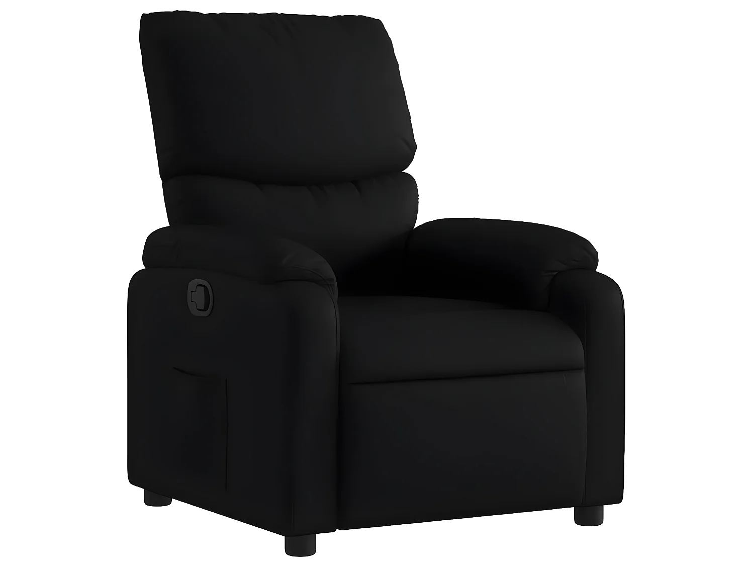 Fauteuil inclinable Noir Similicuir
