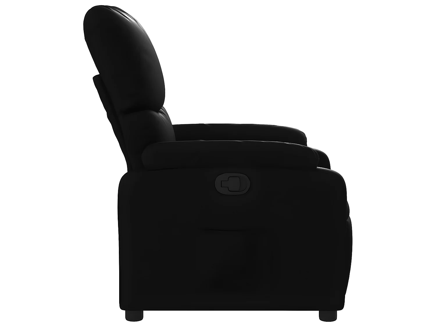 Fauteuil inclinable Noir Similicuir