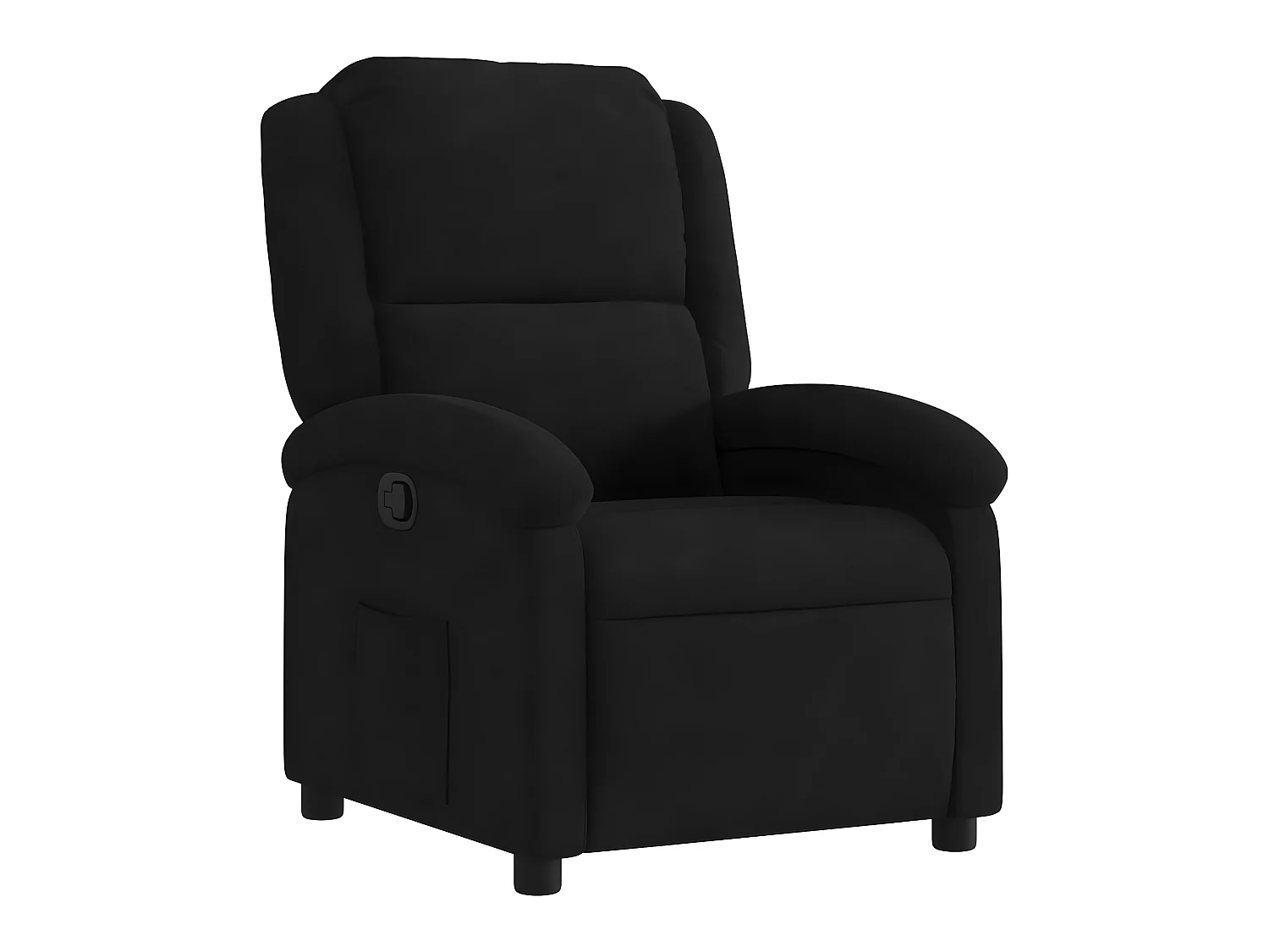 Fauteuil inclinable noir velours