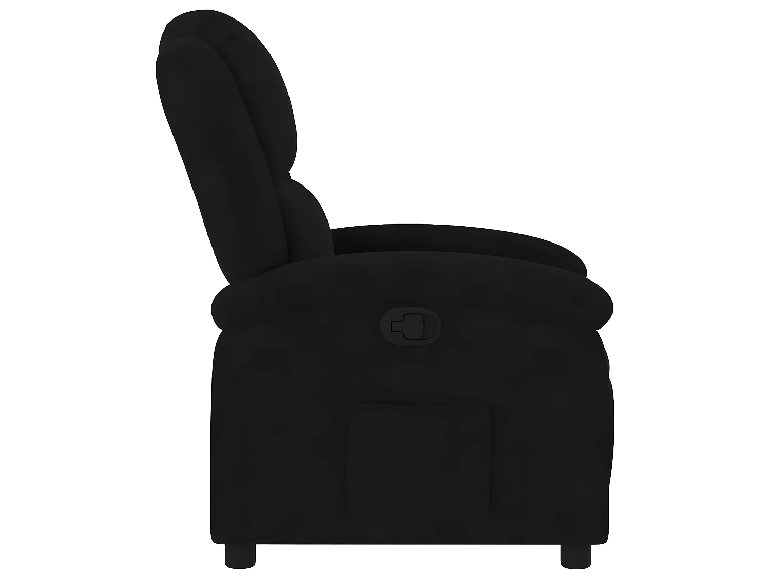 Fauteuil inclinable noir velours