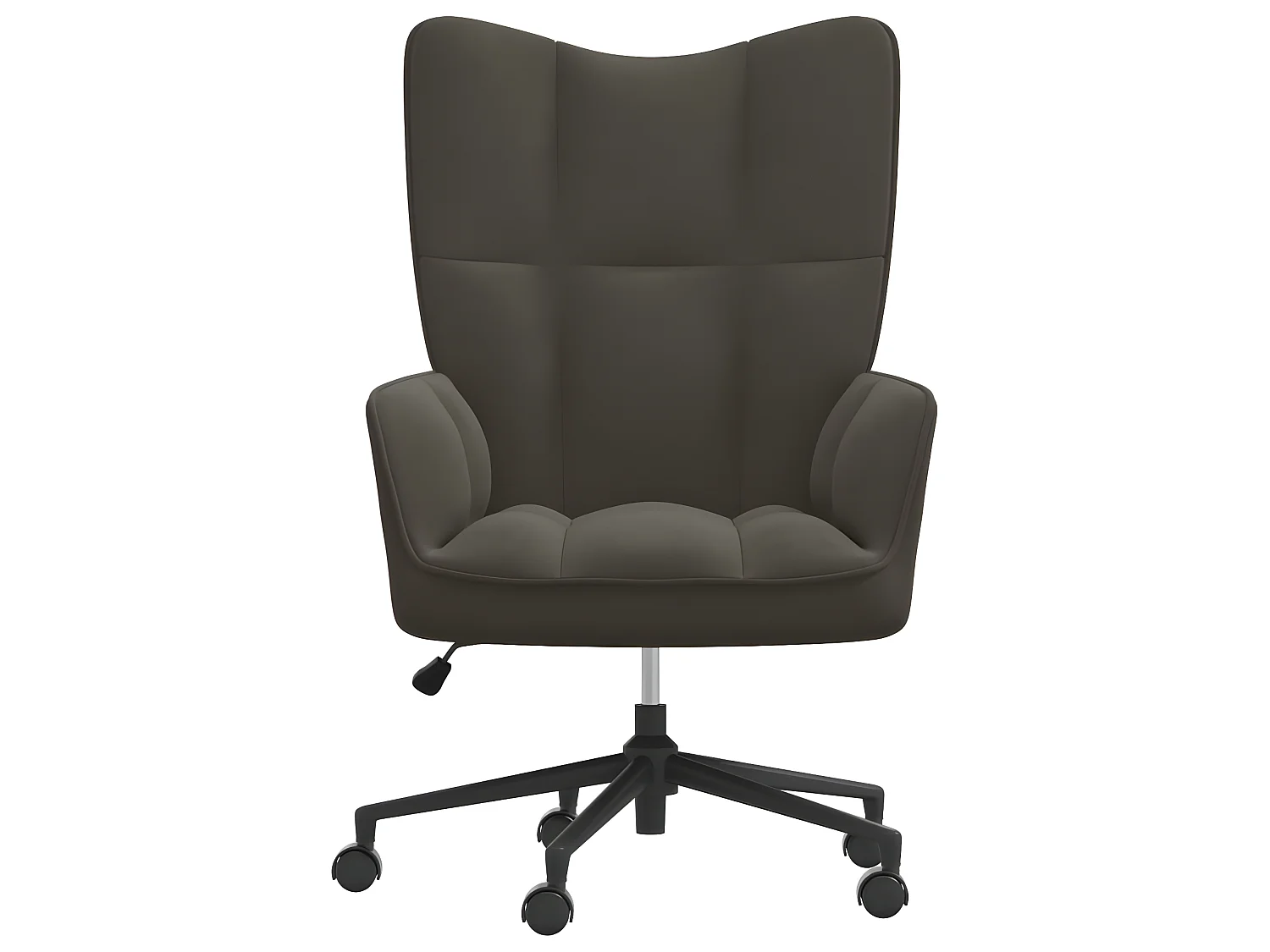 Chaise de relaxation Gris foncé Velours