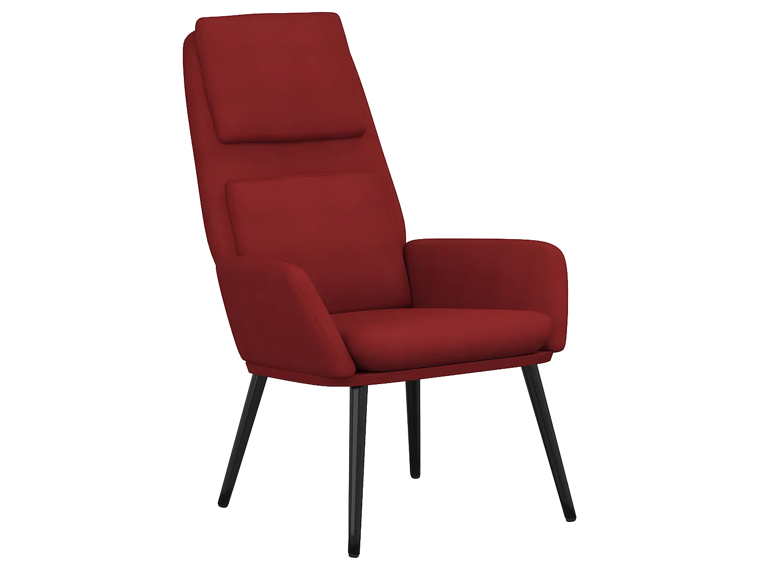 Chaise de relaxation Rouge bordeaux Tissu