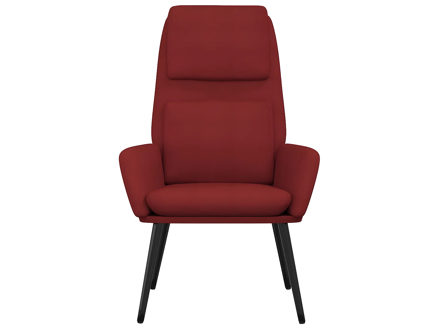 Chaise de relaxation Rouge bordeaux Tissu