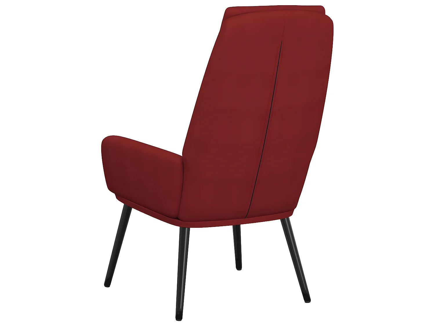 Chaise de relaxation Rouge bordeaux Tissu