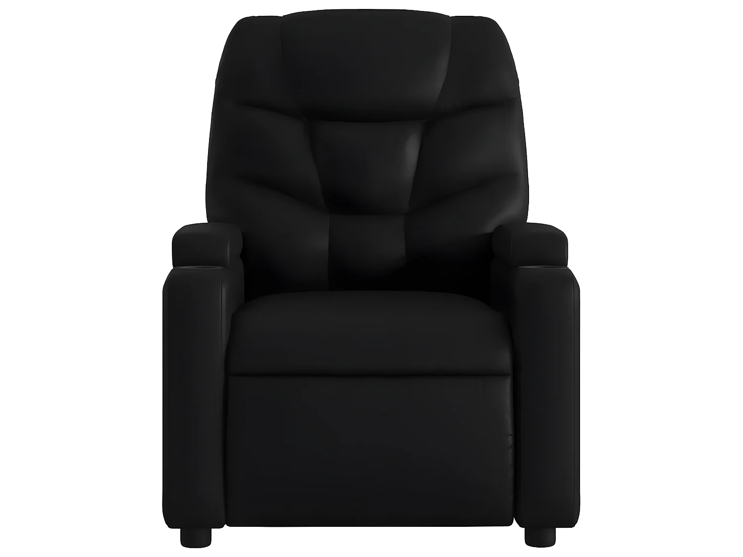 Fauteuil de massage inclinable Noir Similicuir