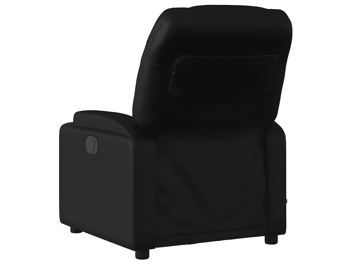 Fauteuil de massage inclinable Noir Similicuir