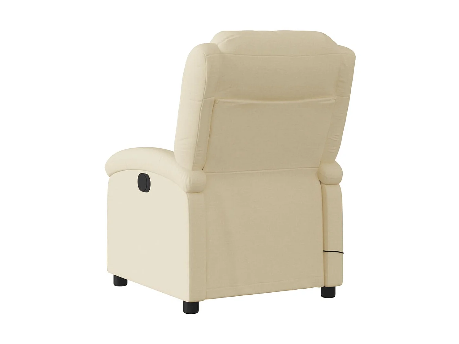 Fauteuil de massage inclinable Crème Tissu