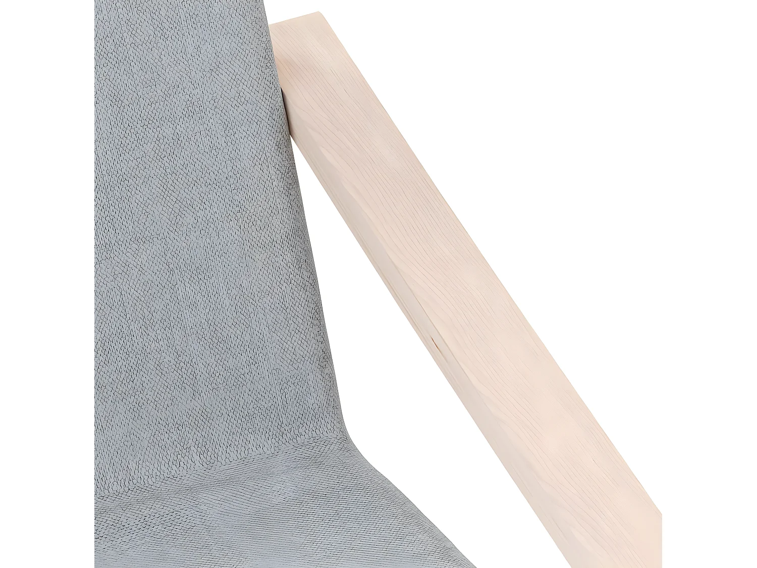 Chaise de relaxation Gris clair Tissu