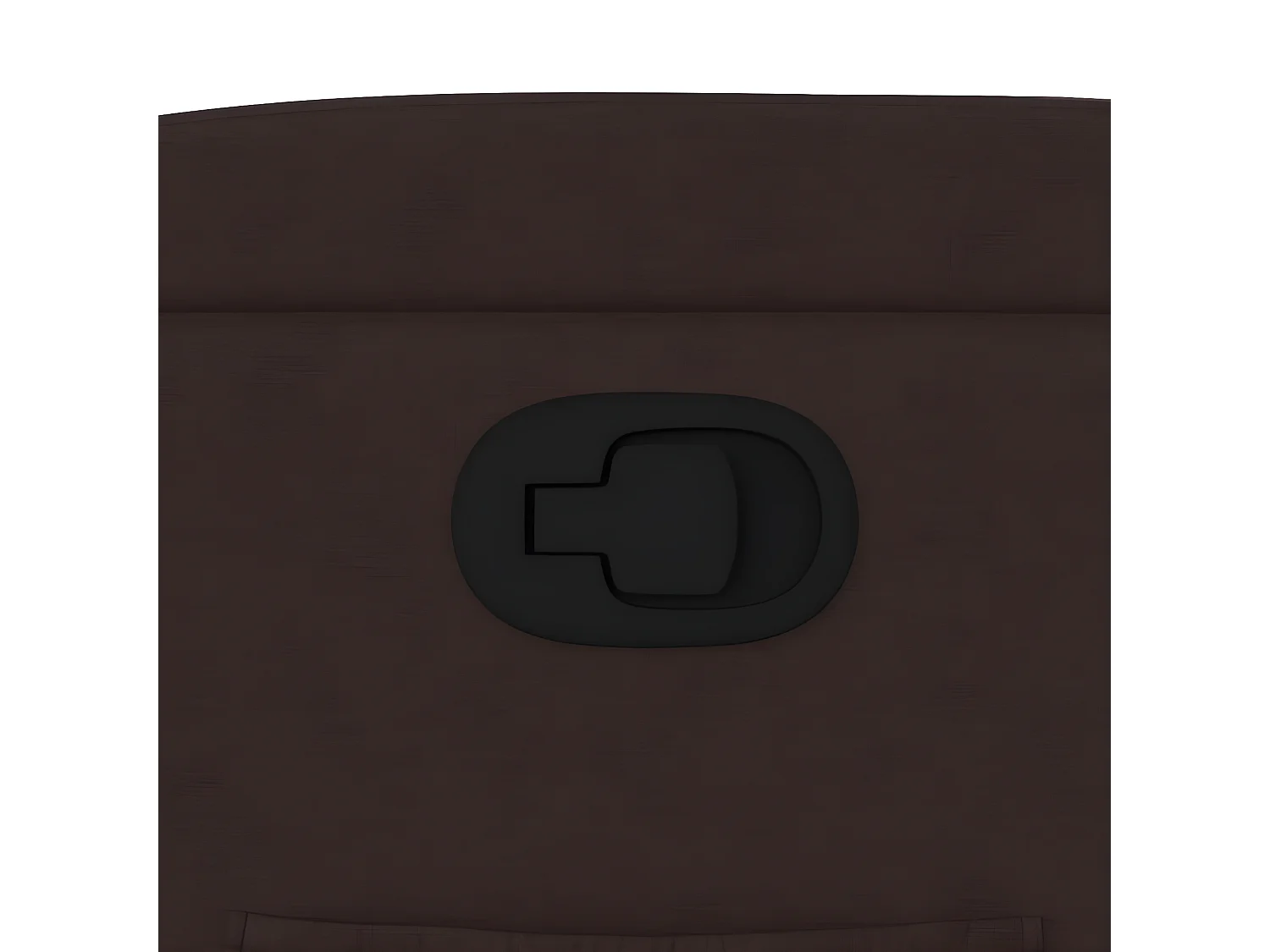 Fauteuil inclinable Marron foncé Tissu