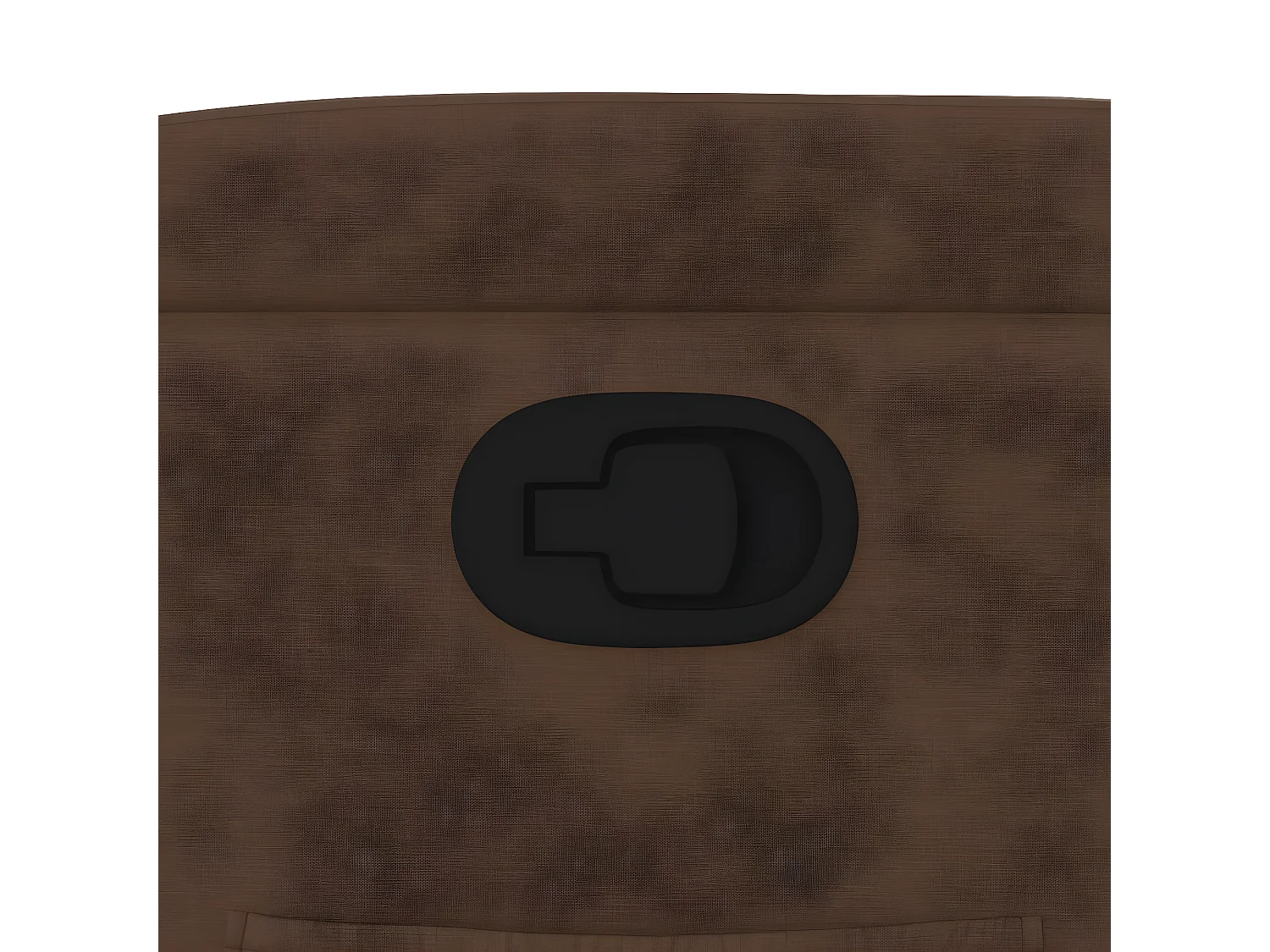 Poltrona reclinabile in tessuto marrone