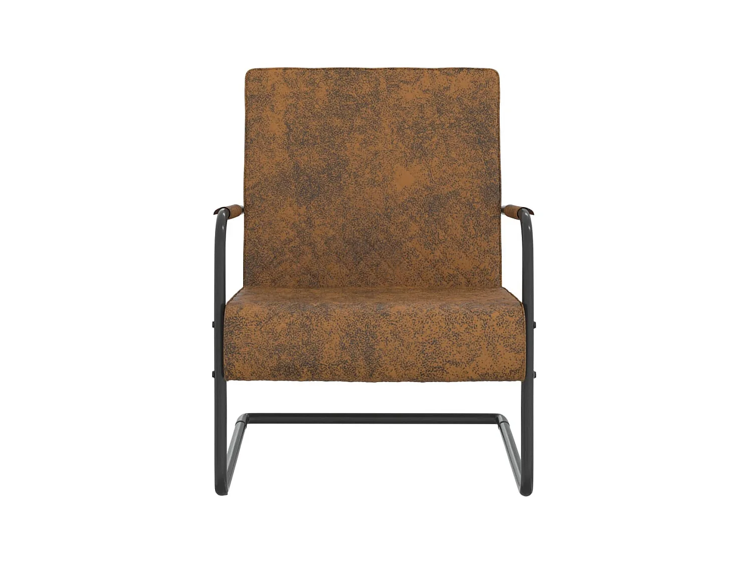 Chaise cantilever Marron Tissu