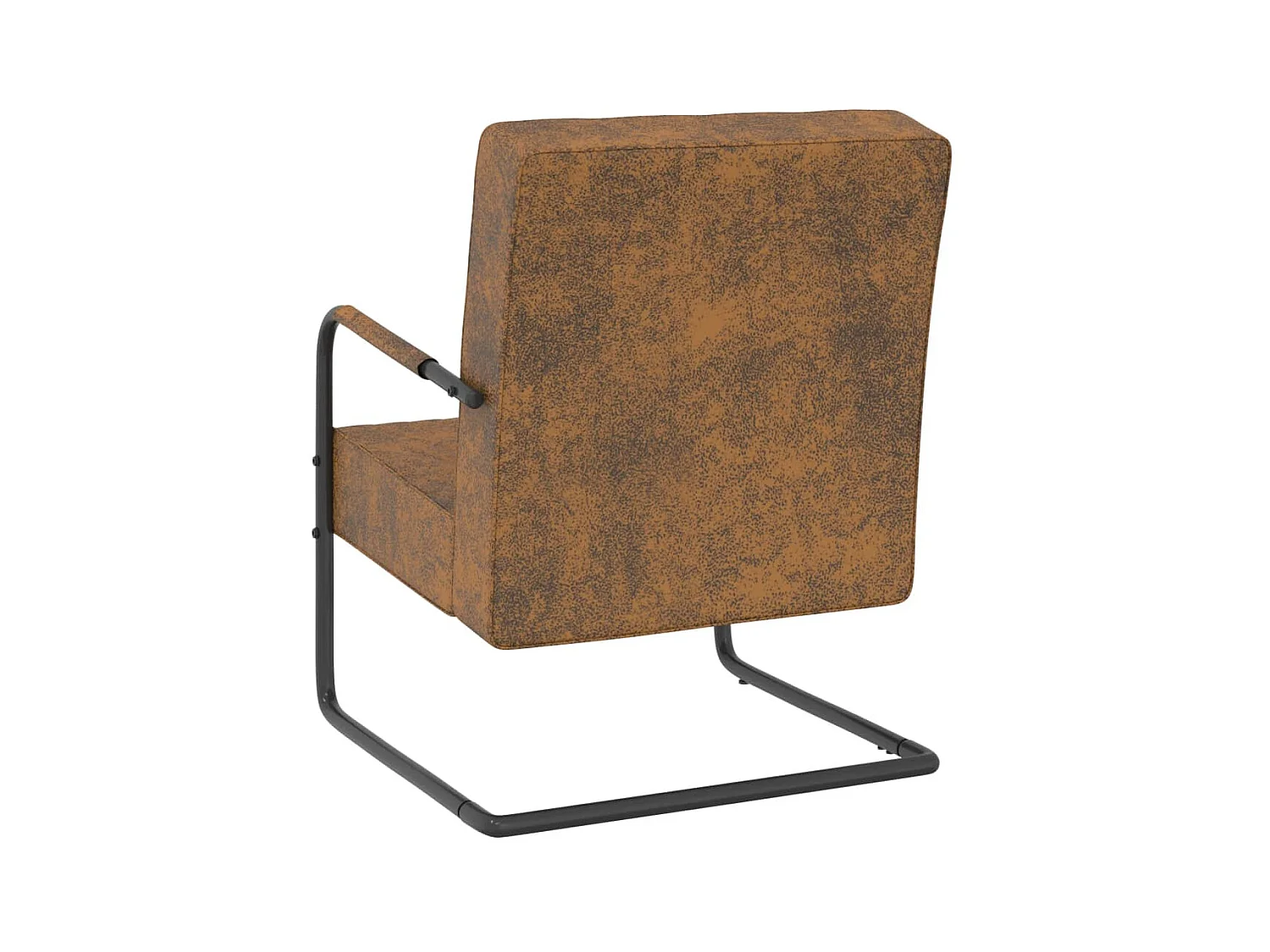 Chaise cantilever Marron Tissu