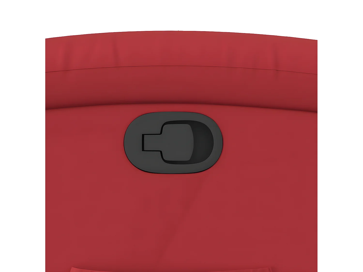 Poltrona reclinabile in ecopelle rossa