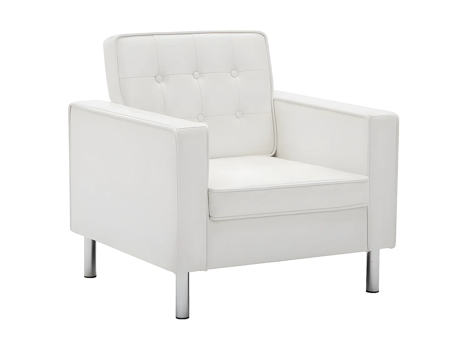 Fauteuil Blanc Similicuir