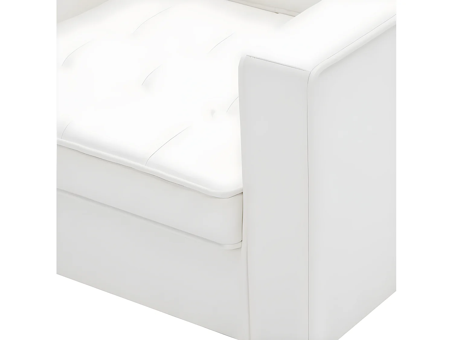 Fauteuil Blanc Similicuir