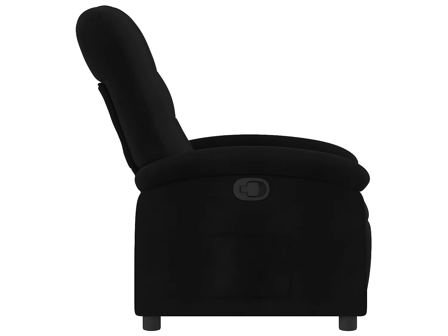 Fauteuil zwarte stof