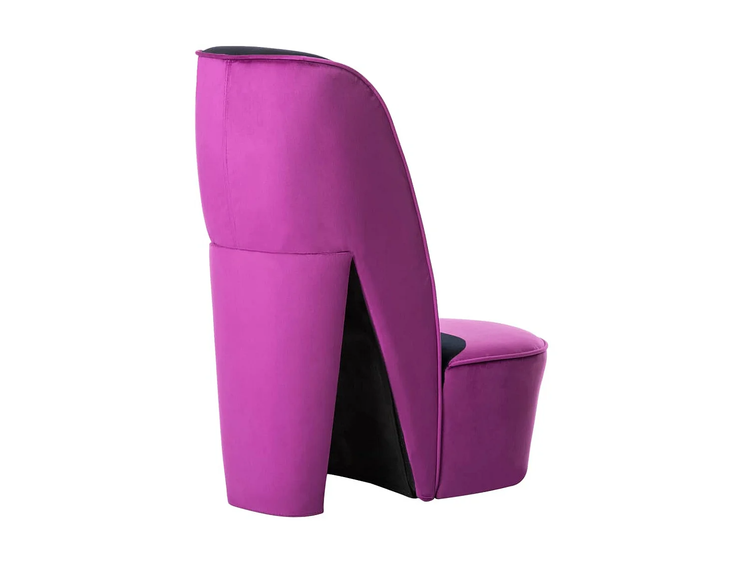 Chaise en forme de chaussure à talon haut Violet Velours