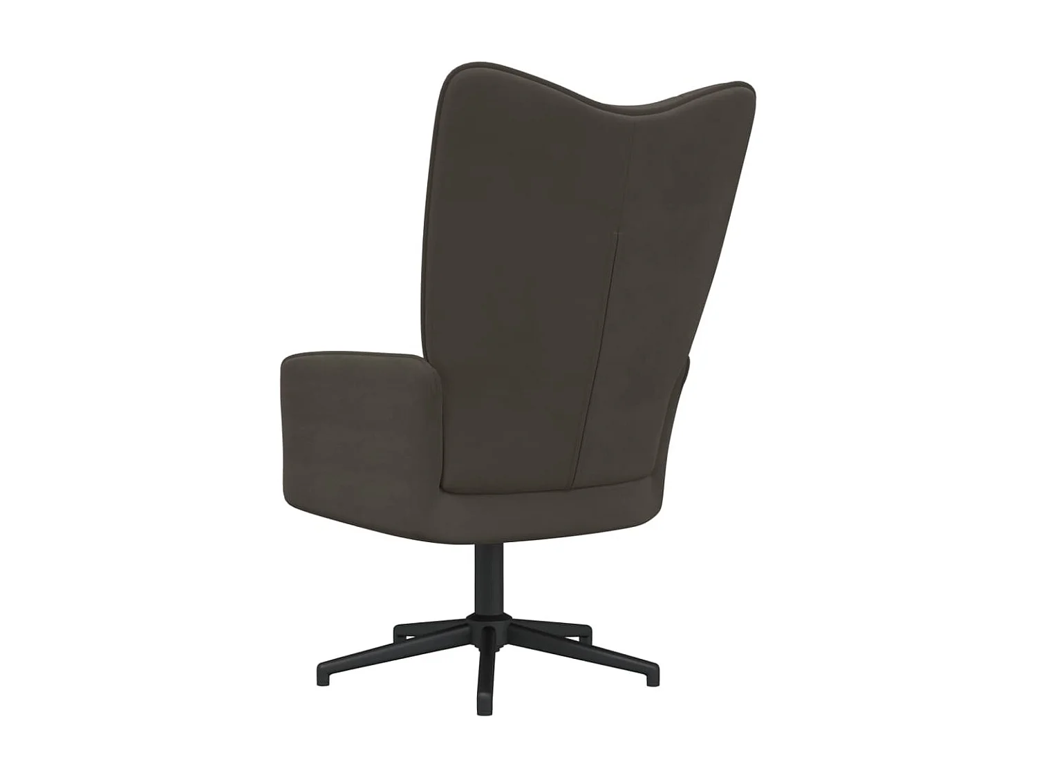 Cadeira de relaxamento Veludo cinza escuro