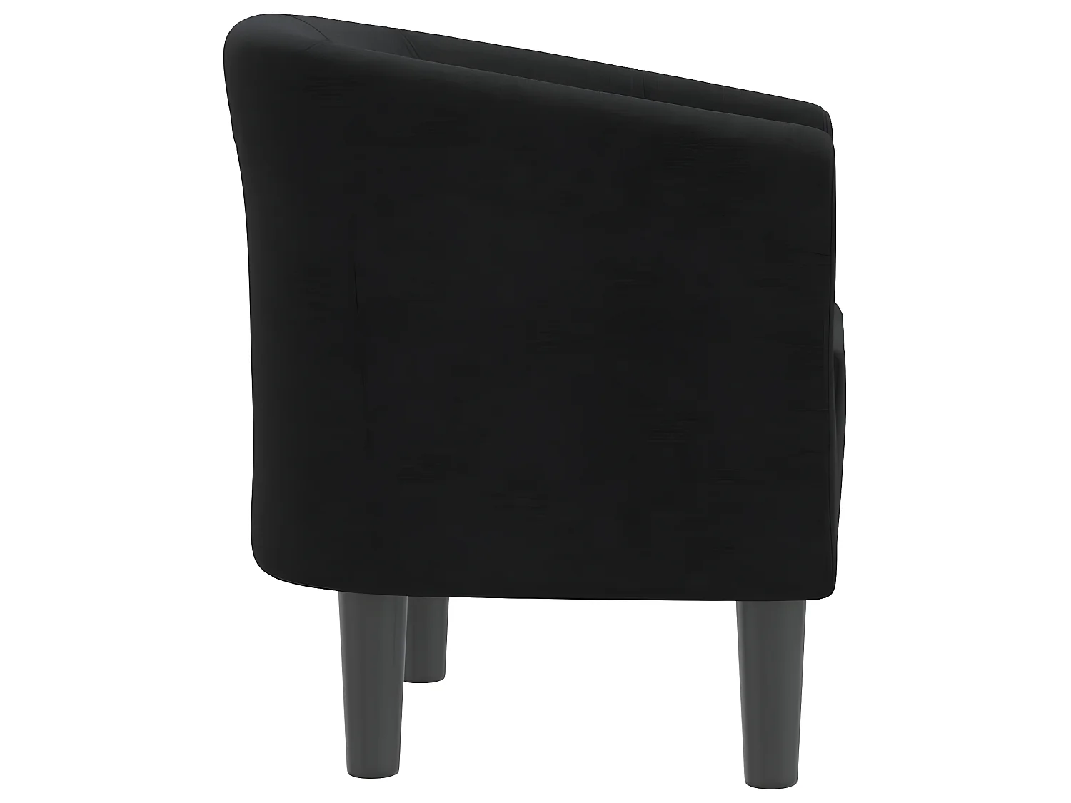 Fauteuil cabriolet noir tissu
