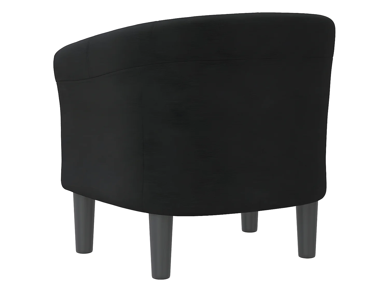 Fauteuil cabriolet noir tissu