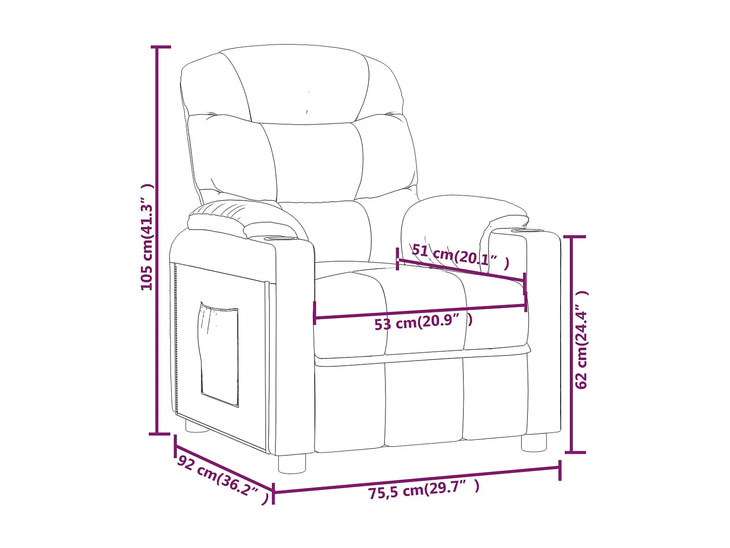 Tessuto Crema Poltrona Elettrica