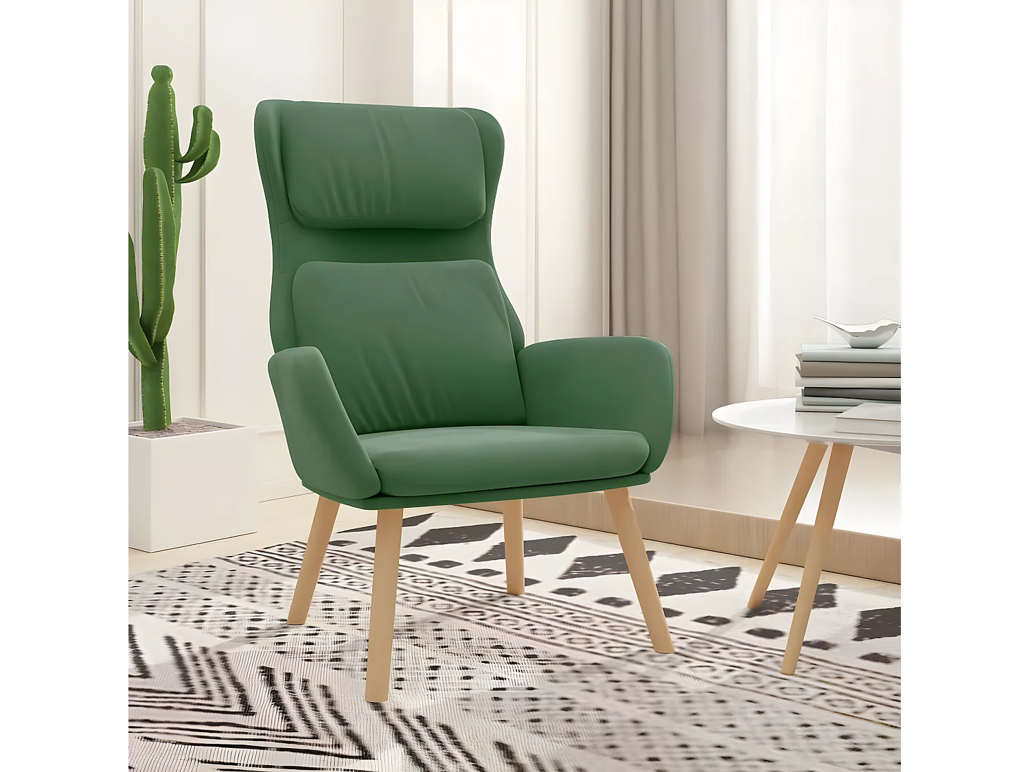 Entspannungsstuhl Hellgrüner Samt