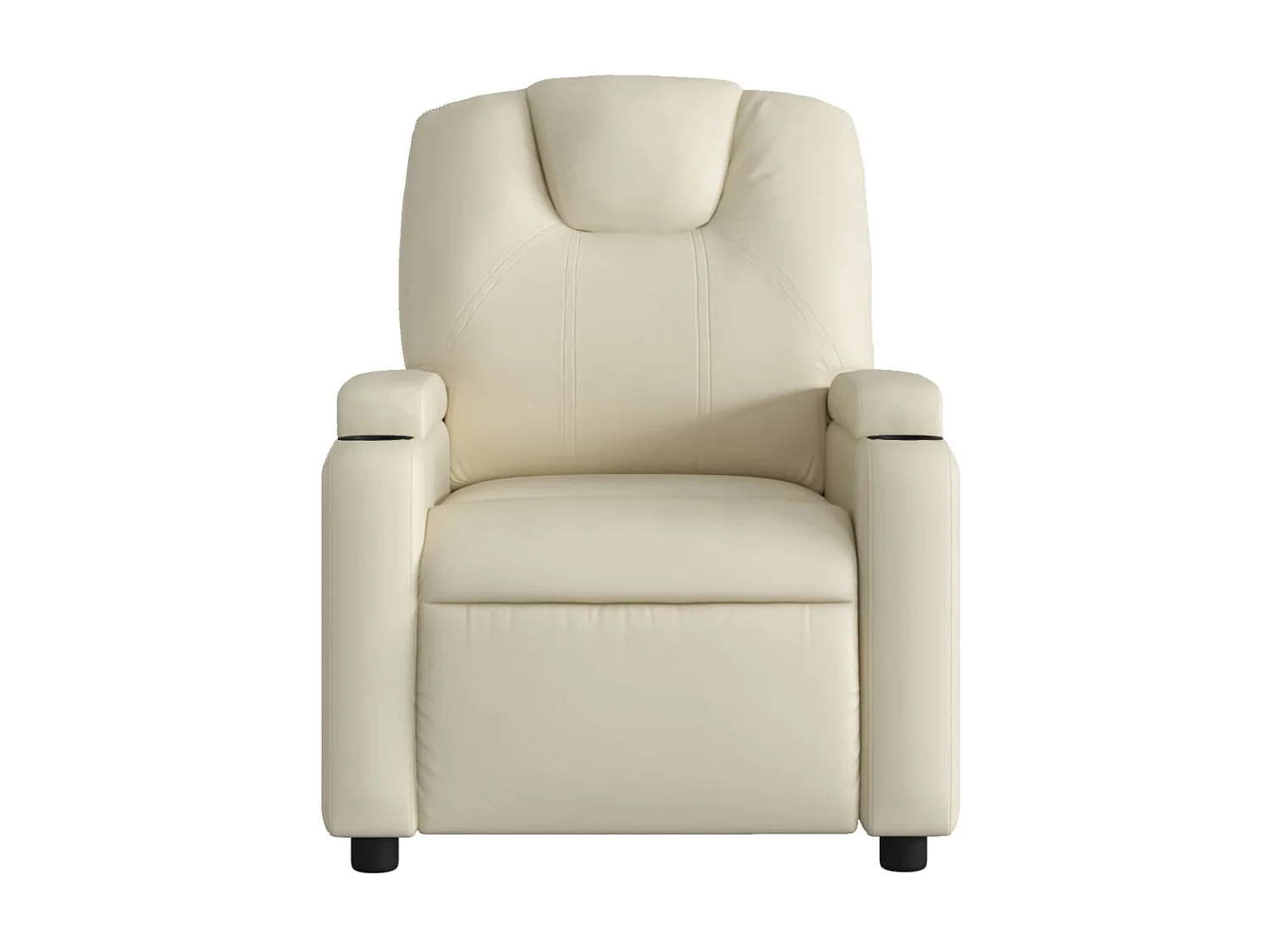 Sillón Masaje Reclinable Polipiel Crema