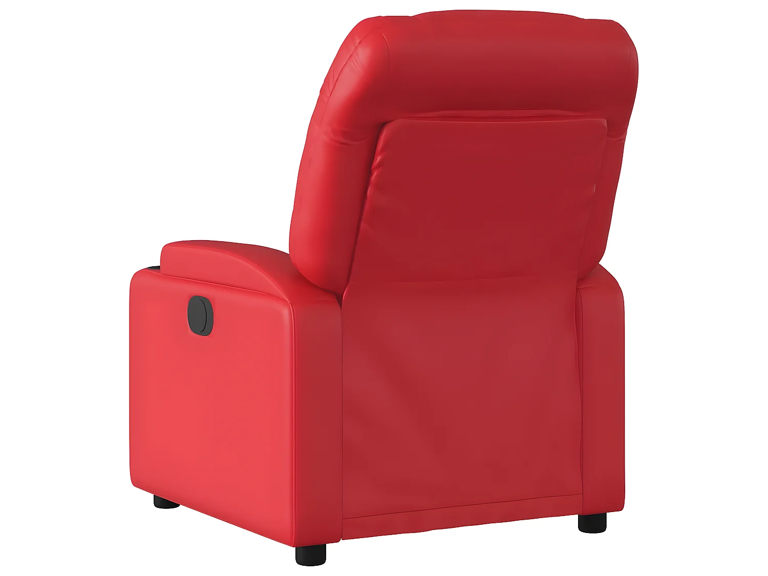 Fauteuil de massage inclinable rouge similicuir