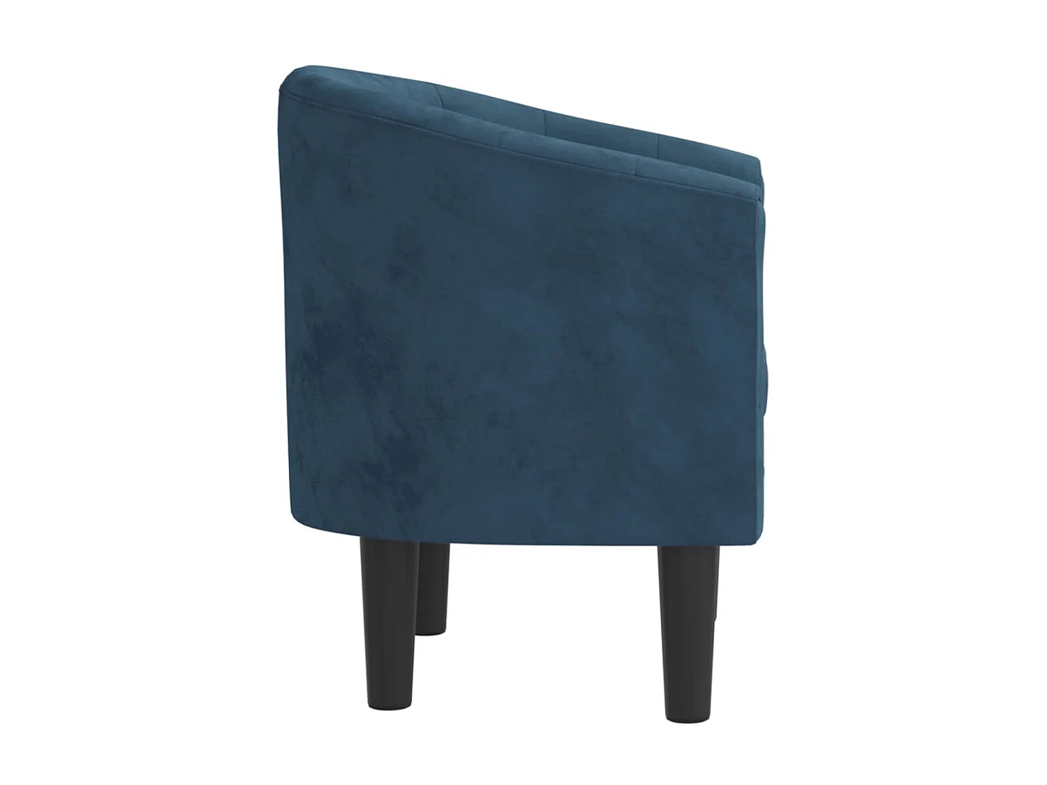 Sillón convertible de terciopelo azul oscuro