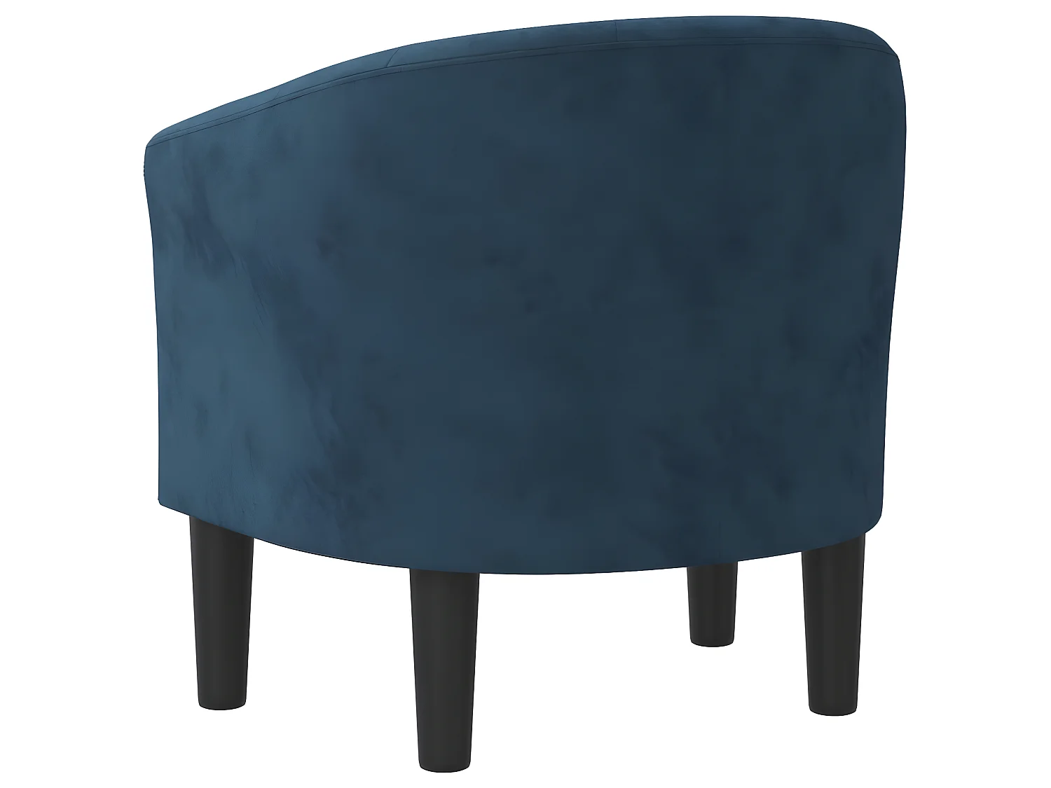 Fauteuil cabriolet bleu foncé velours